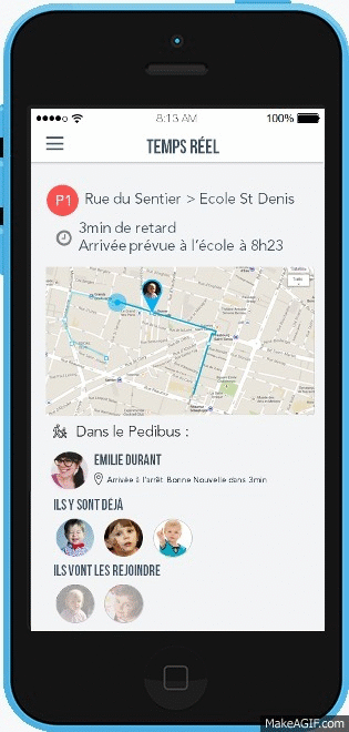 Follow in real time